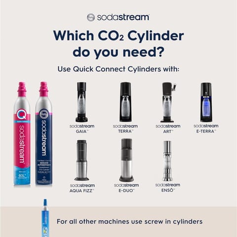 SodaStream Gaia Black 1 L Sparkling Water Maker Kit 1 pk Mfr