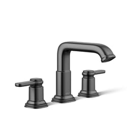 Kohler Envelu Matte Black Modern Widespread Bathroom Sink Faucet 8 in.