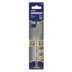IRWIN Speedbor 1-3/8 in. X 6 in. L Carbon Steel Wood Boring Bit Hex Shank 1 pc