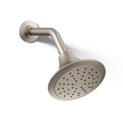 Kohler Forte Vibrant Brushed Nickel Plastic 1 settings Showerhead 1.75 gpm
