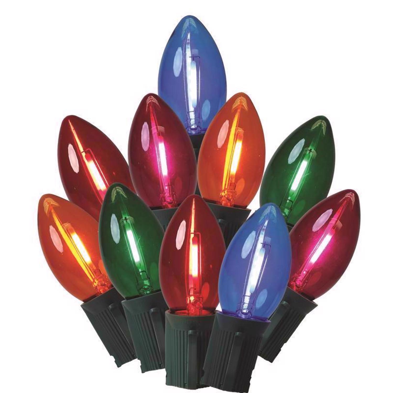 Photos - Christmas Decoration Celebrations Classic LED C9 Multicolored 25 ct String Christmas Lights 24 ft. RC925TMUA 