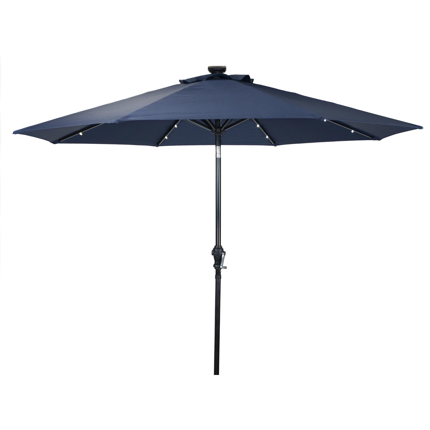 ace hardware patio umbrella with lights Cantilever Solar LED In addition ACEGOSES 11-ft Aluminum Light gray