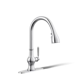 Kohler Treaty One Handle Polished Chrome Pull-Down Kitchen Faucet