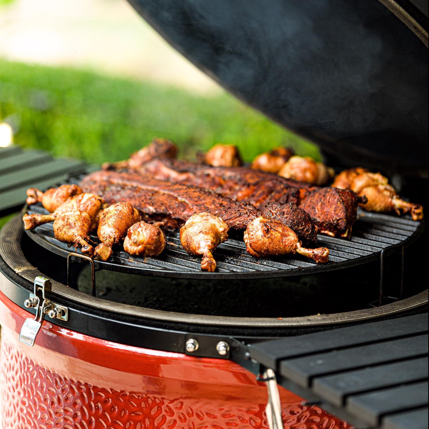 Kamado Joe 24 in. Big Joe III Charcoal Kamado Grill and Smoker Red