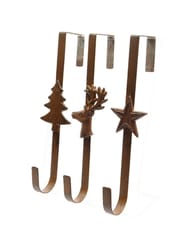 Decoris 10 in. Star, Deer and Tree Wreath Hanger 1 pk