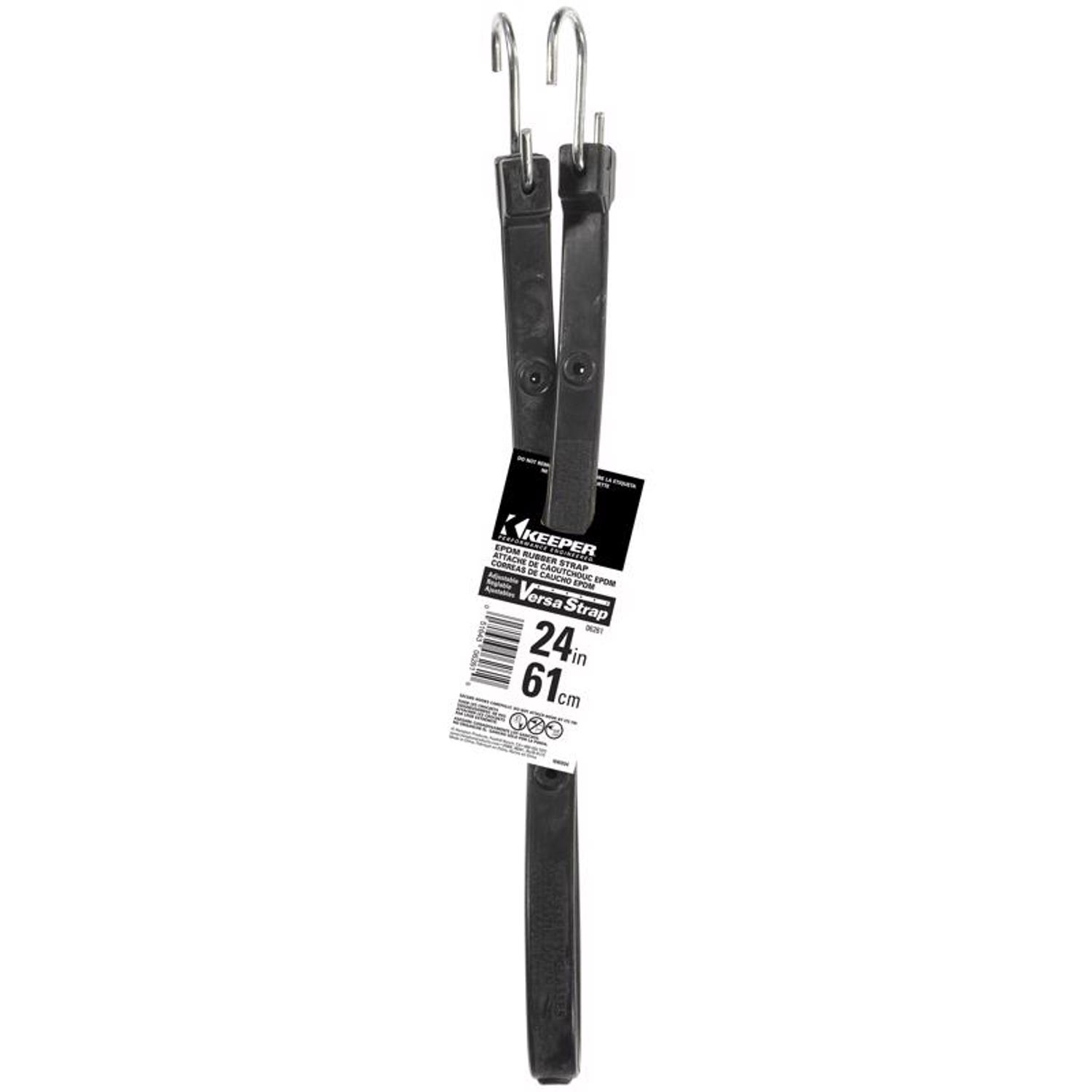 Keeper Black Tarp Strap 24 in. L X 0.315 in. 1 pk