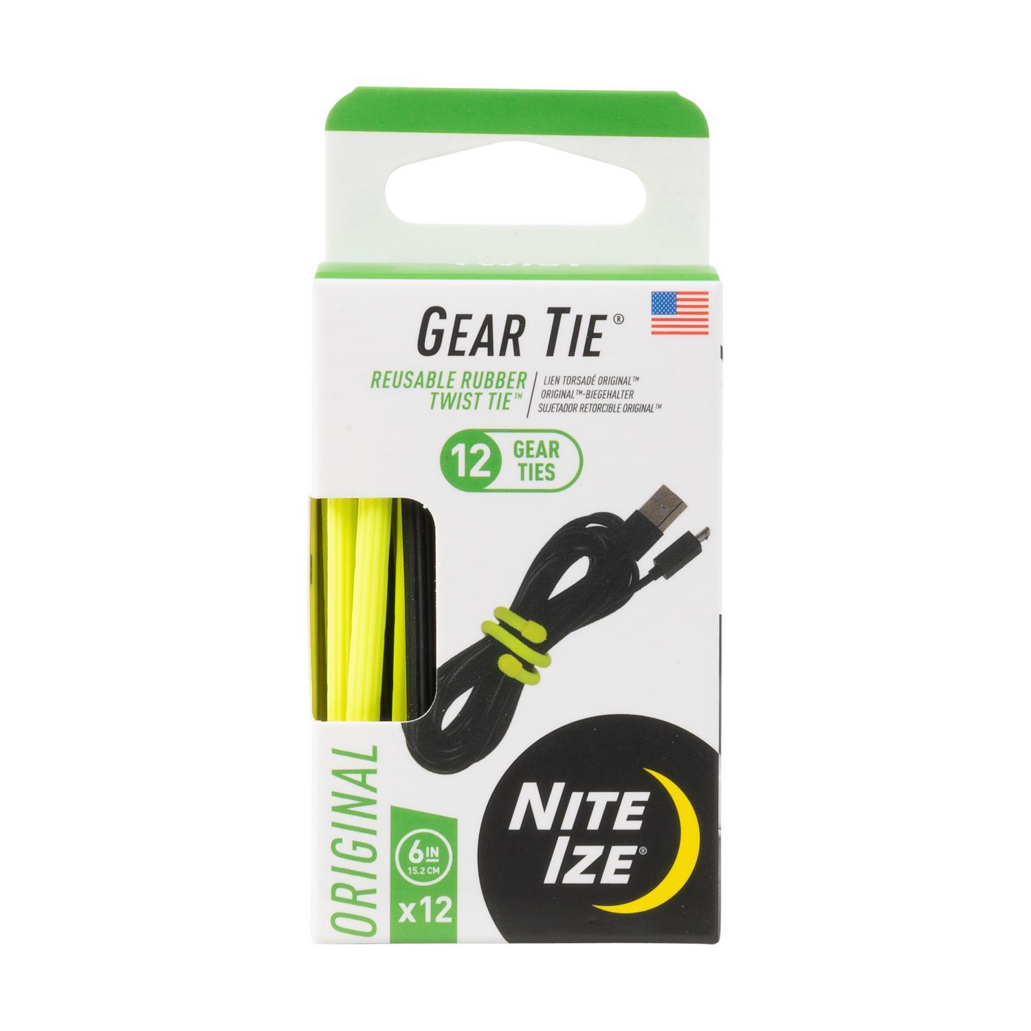 Nite Ize Gear Tie 6 in. L Assorted Twist Ties 12 pk Mfr# GTPP6-A1