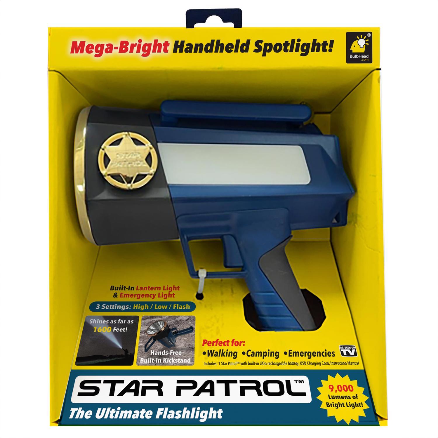 as seen on tv rechargeable flashlight Bell + Howell 7000 Taclight Flashlight, Black  Toolbox Supply Combining powerful LED and laser technology Bell+Howell TacLight Max Wide Beam