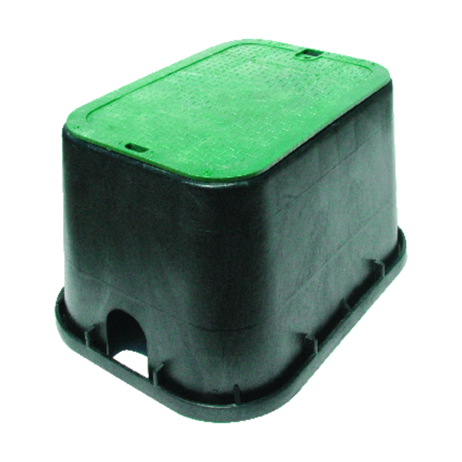 NDS 16 in. W X 21 in. D X 12-1/4 in. H Rectangular Valve Box with Overlapping Cover Black/Green