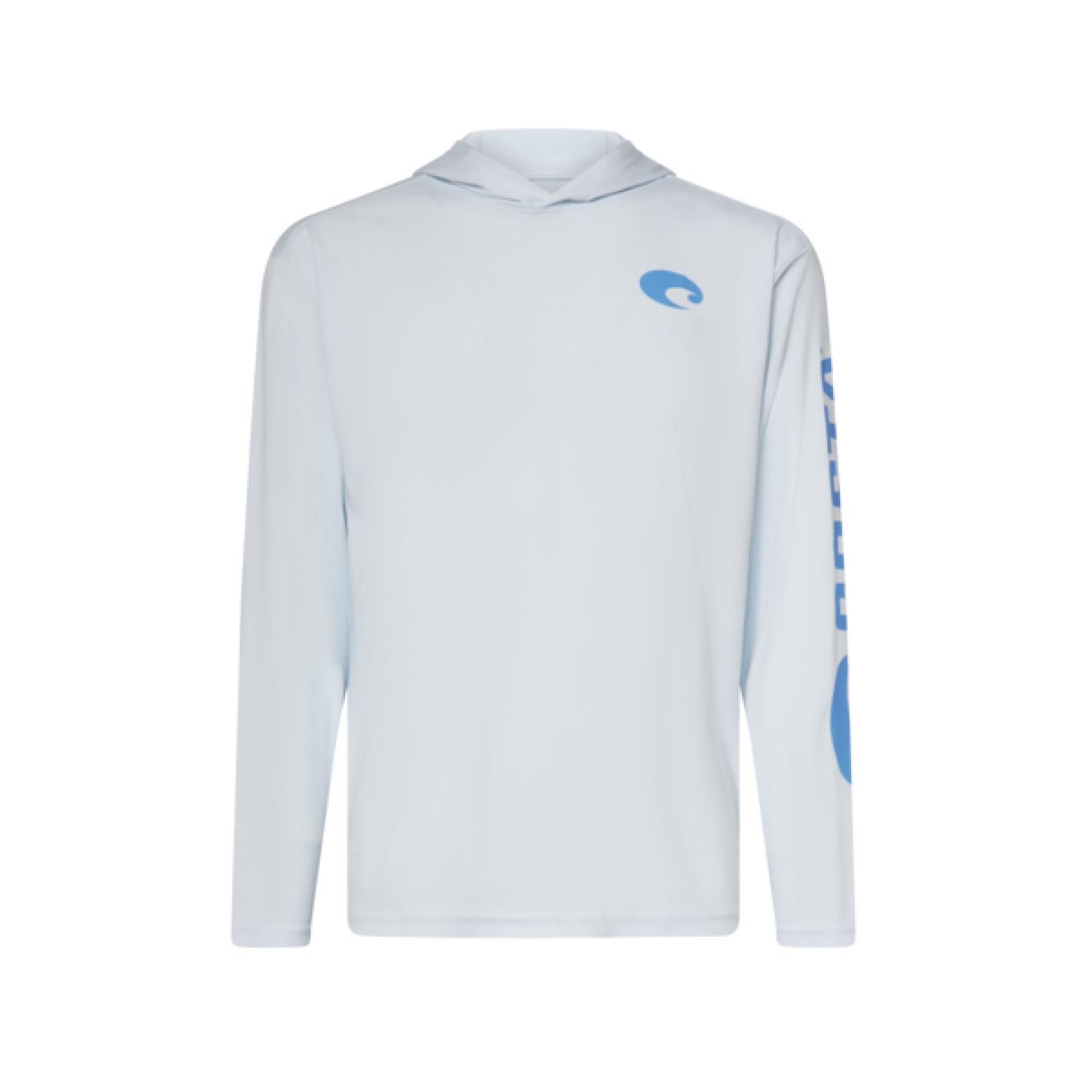 Costa Del Mar Lifestyle Technical Hood T-Shirt Mens Arctic Blue FQA400039-62F, XXL