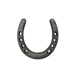 Spring Creek Products 4-1/2 in. H X 4-1/8 in. L Black Steel Ornamental Horseshoe