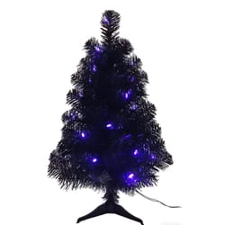 Giftwares Purple 20 ct 2 ft. LED Prelit Black Tree