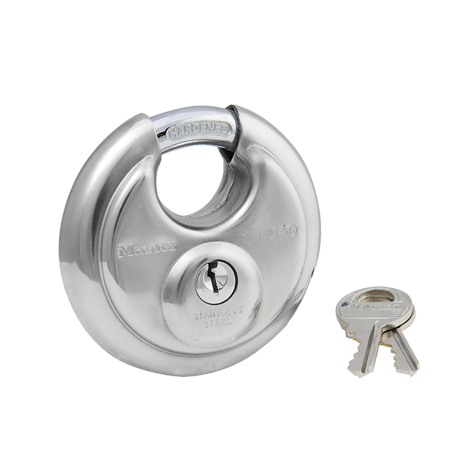 Master Lock 2-3/4 in. H X 2-3/4 in. W Stainless Steel 4-Pin