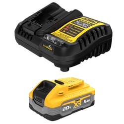 DeWalt 20V MAX XR DCBP520C 5 Ah Lithium-Ion Battery and Charger Starter Kit 2 pc