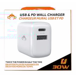 MonkeyZ 2 Port USB A/C Wall Charger