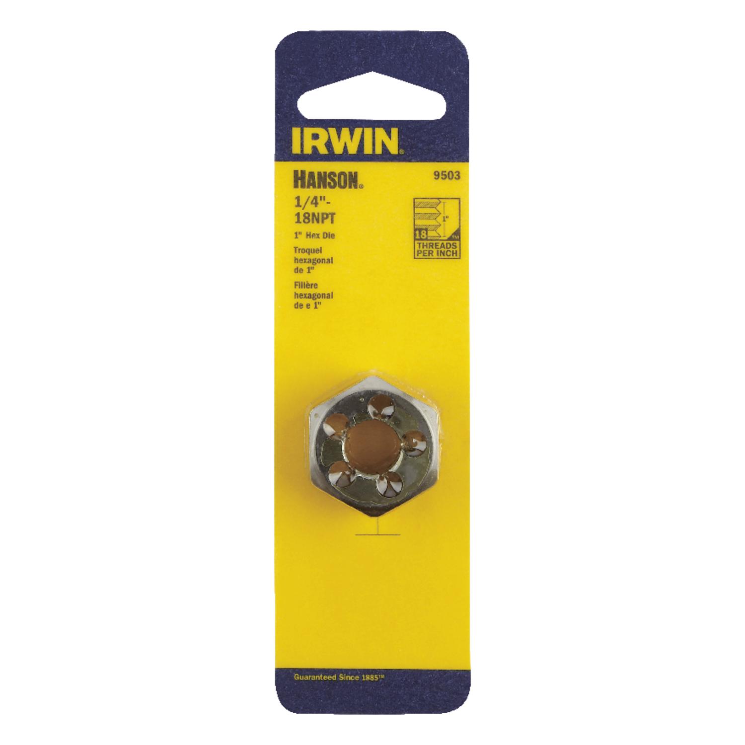 thumbnail image 2 of Shop Irwin Hanson High Carbon Steel 9/16 In.-12NC SAE Hexagon Die 1 - Free Shipp 2 of 13