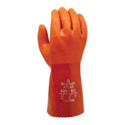 SHOWA ATLAS 620 Unisex Indoor/Outdoor Chemical Gloves Orange XXL 1 pair