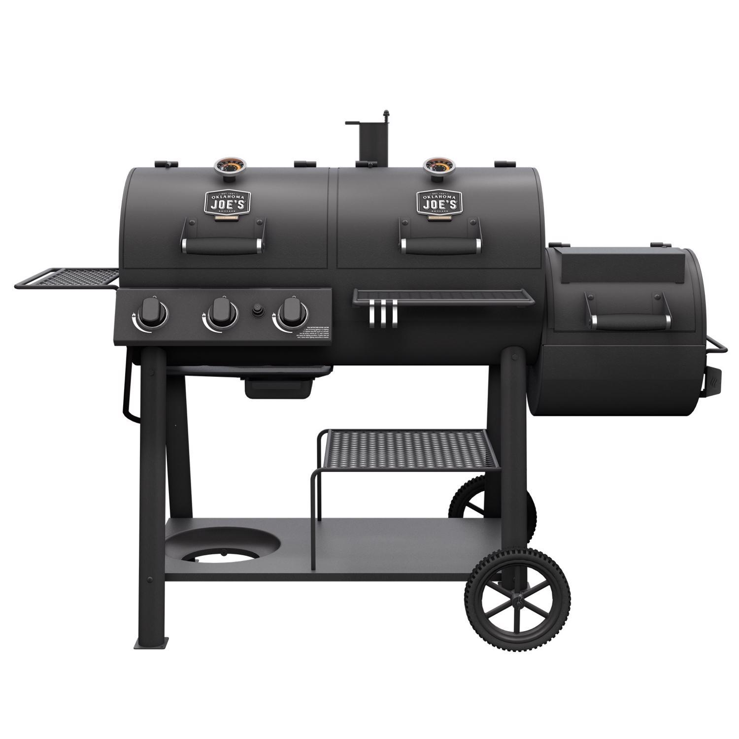 Oklahoma Joe's Canyon Combo Charcoal/Gas Smoker & Grill - Thumbnail 2