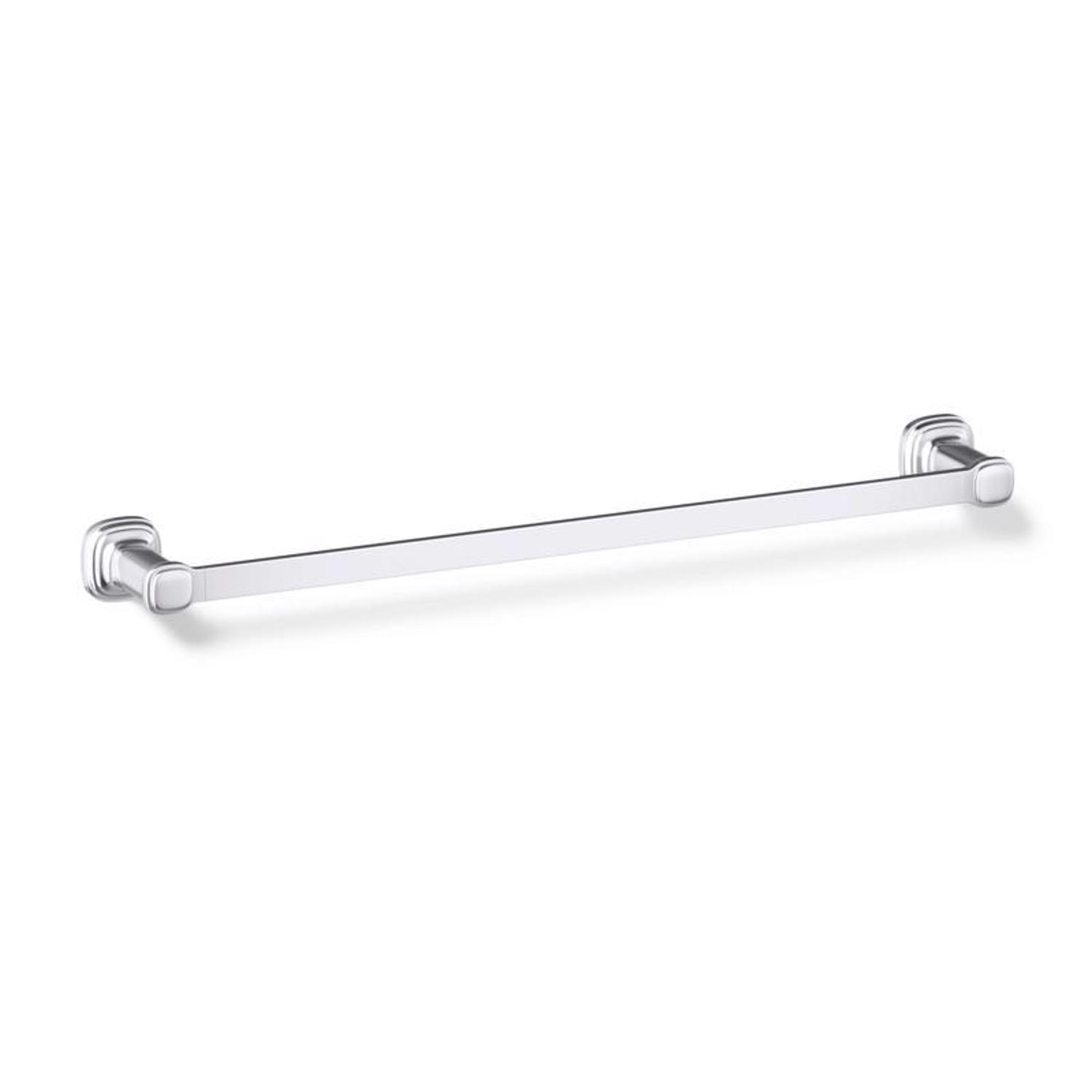 Kohler Envelu Polished Chrome Silver Towel Bar 24 in. L Metal
