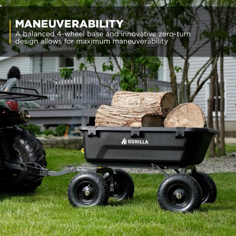 Gorilla Poly Dump Cart 1200 lb. cap. Mfr# GCG-7 - Ace Hardware