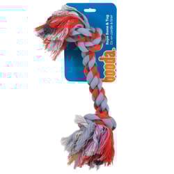 Booda For Dog Multicolored Cotton Knot Rope Bone Tug Toy Extra Large 1 pc