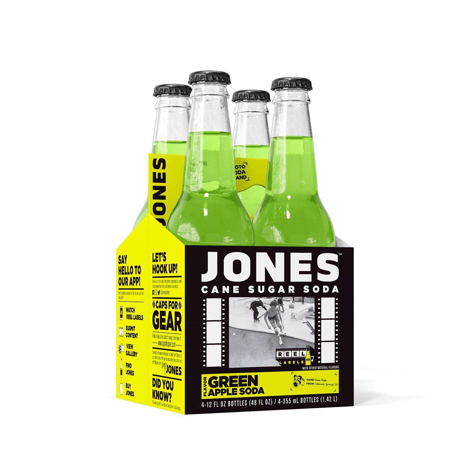 Jones Soda Green Apple Cane Sugar Soda 12 oz 1 pk Mfr# JU