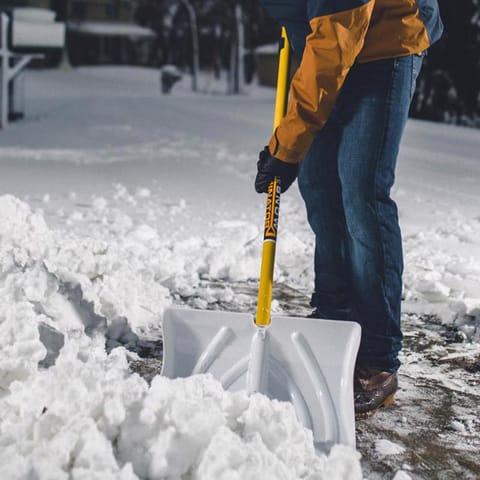 The Snowplow THE ORIGINAL SNOW PUSHER 18 in. W X 57.5 in. L Poly