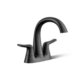 Sterling Endusk Matte Black Transitional Centerset Bathroom Sink Faucet 4 in.