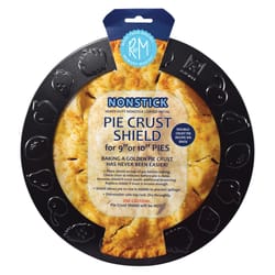 R&M International Corp Black Metal Pie Crust Shield
