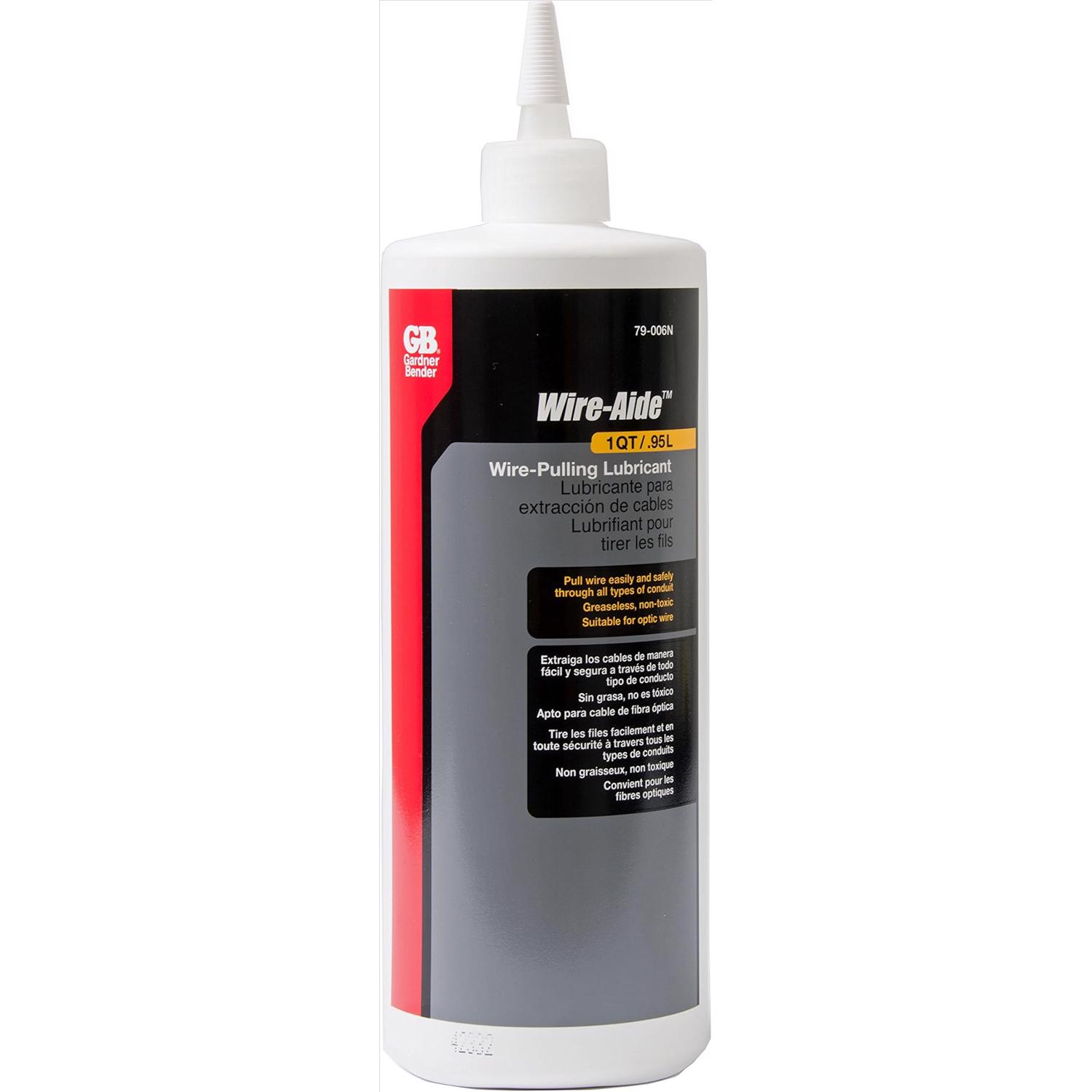 1 Quart Squeeze Bottle Wire-Aide Wire Pulling Lubricant  79-006N