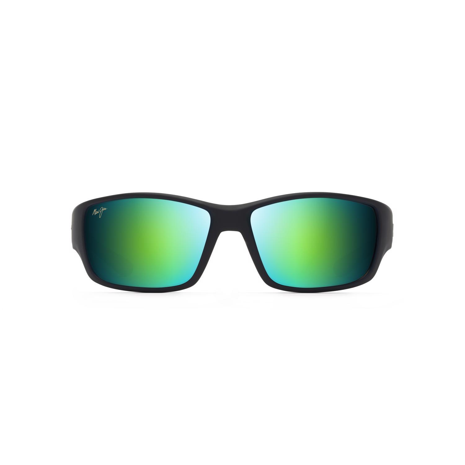 Maui Jim Local Kine Men's Sunglasses Sunglasses Black/Tran Green/Lt Trans Grey Frame Black/Tran Gree