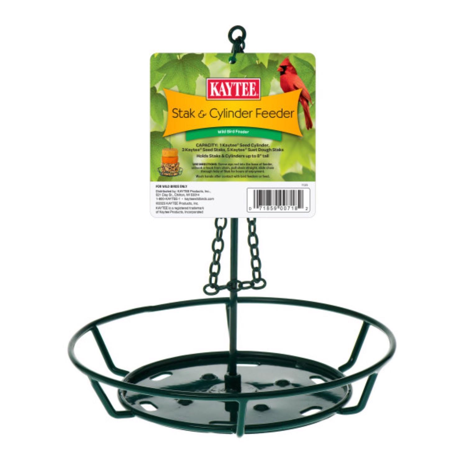 Kaytee Wild Bird Metal Stak and Cylinder Bird Feeder Mfr