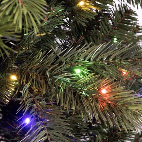 Holiday Bright Lights 1-2 Tree 7 ft. Full LED 450 ct Cayce Pine