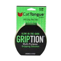 CatTongue Grips Gription Roll White Anti-Slip Tape 2 in. W X 10 ft. L 1 pk