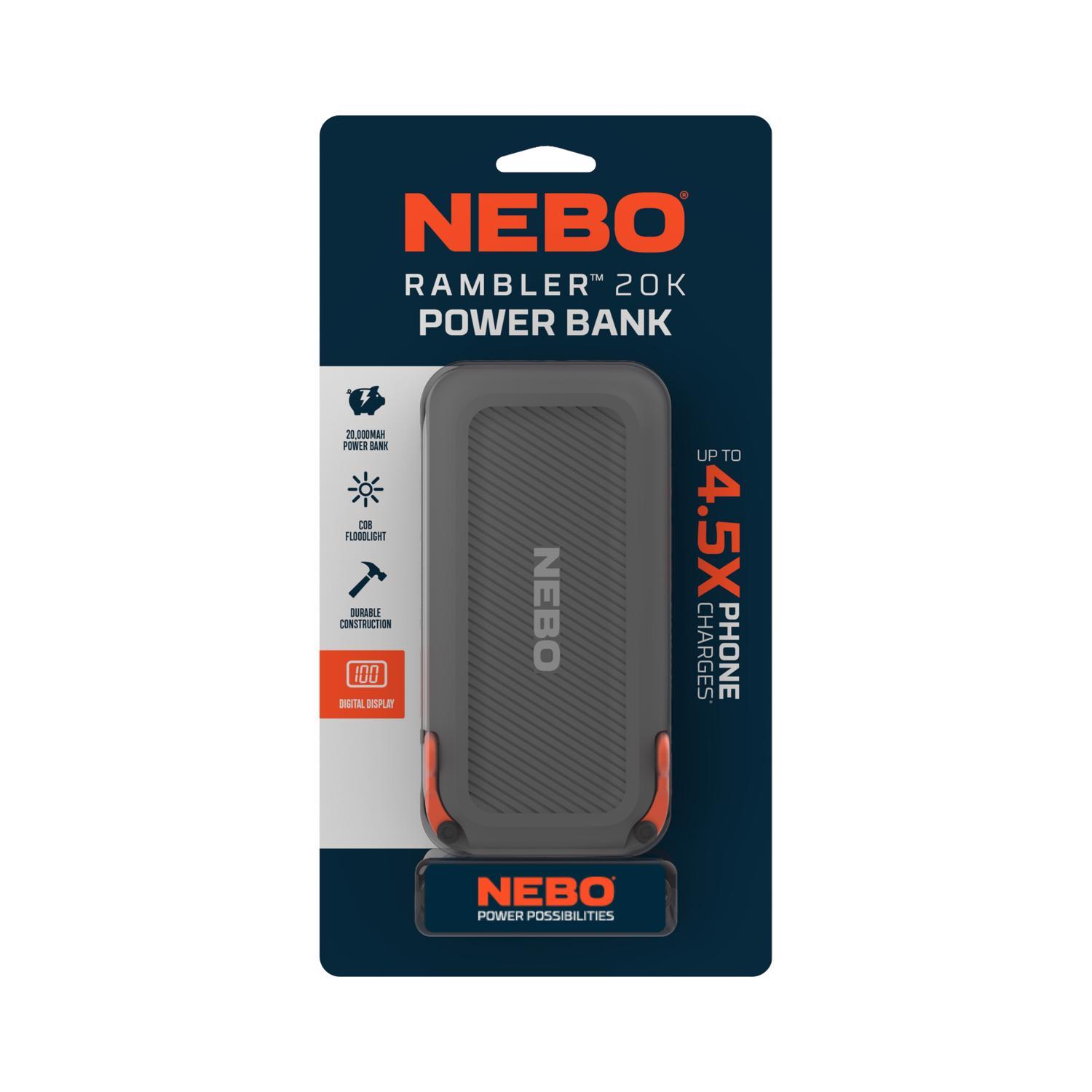 NEBO Rambler Power Bank 20000 mAh 1 pk Mfr# NEB-PBK-0008 - Ace