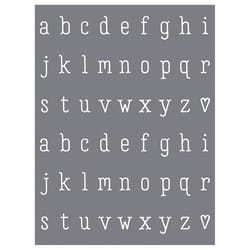 A Makers' Studio Alphabet Stencil