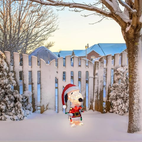 Peanuts Clear Christmas Snoopy 2 ft. Yard Decor Mfr# 70328-LED