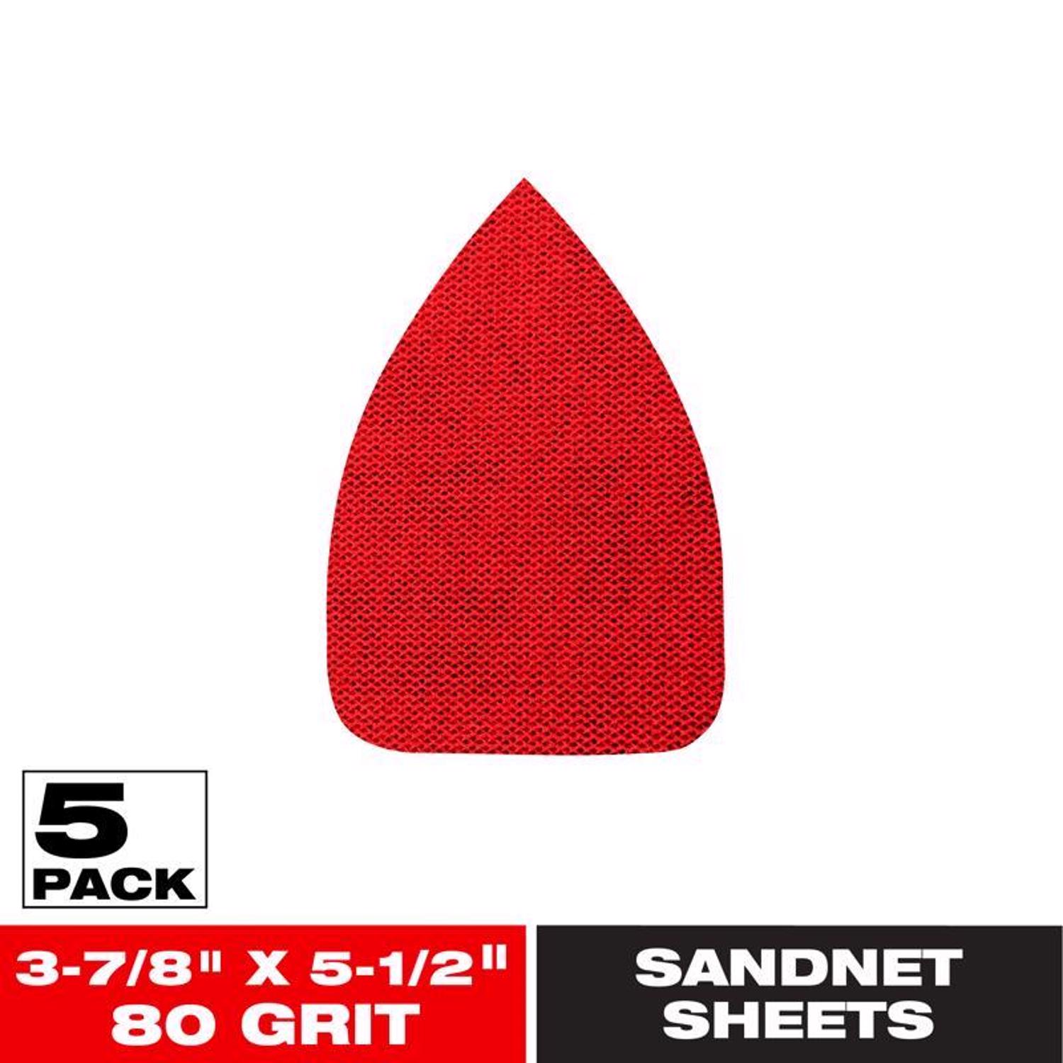 Diablo Tools SandNET Sanding Sheets 3 7/8in x 5 1/2in 80 Grit CAT/Mouse Reusable - DNTCAT080H05G