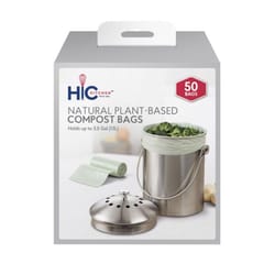 HIC Kitchen 3.5 gal Compost Bags Open 1 pk