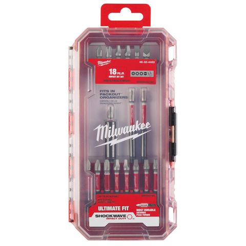 Milwaukee Shockwave Assorted 1/4 in. hex Impact Driver Bit Set
