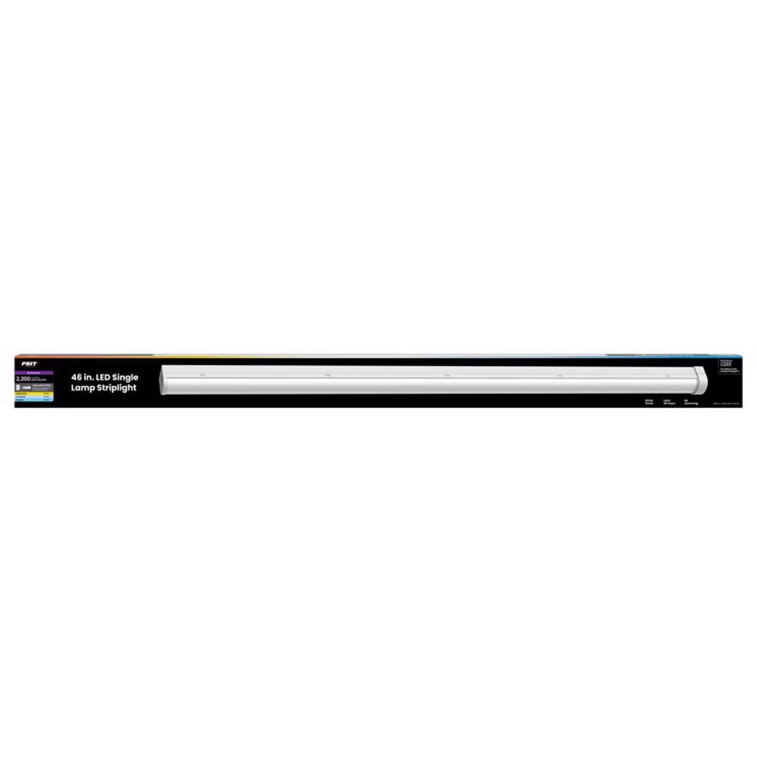 Feit 46 in. L White Hardwired LED Strip Light 2200 lm