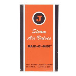 Jacobus Jacobus 1/8 in. Straight Connection Chromed Brass Straight Steam Vent