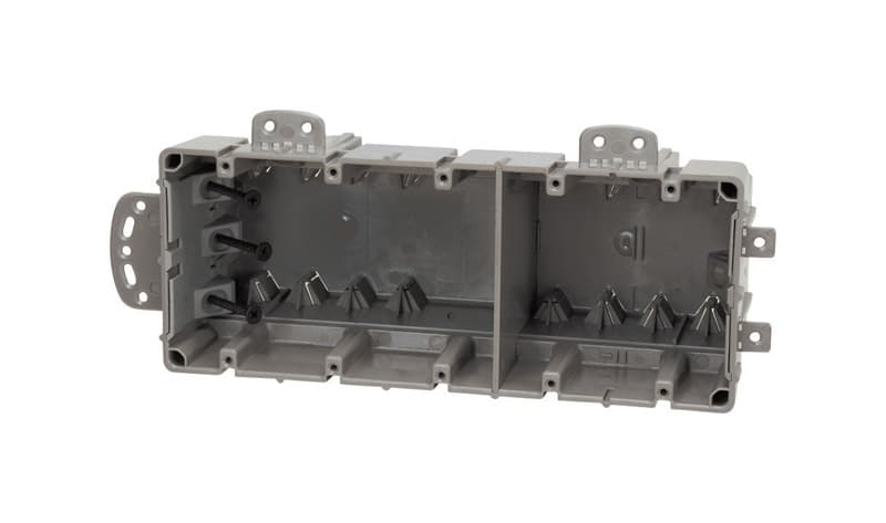 「5 COMPLETE BOX」 Madison Electric Smart Box Rectangle PVC 5 gang Electrical Box