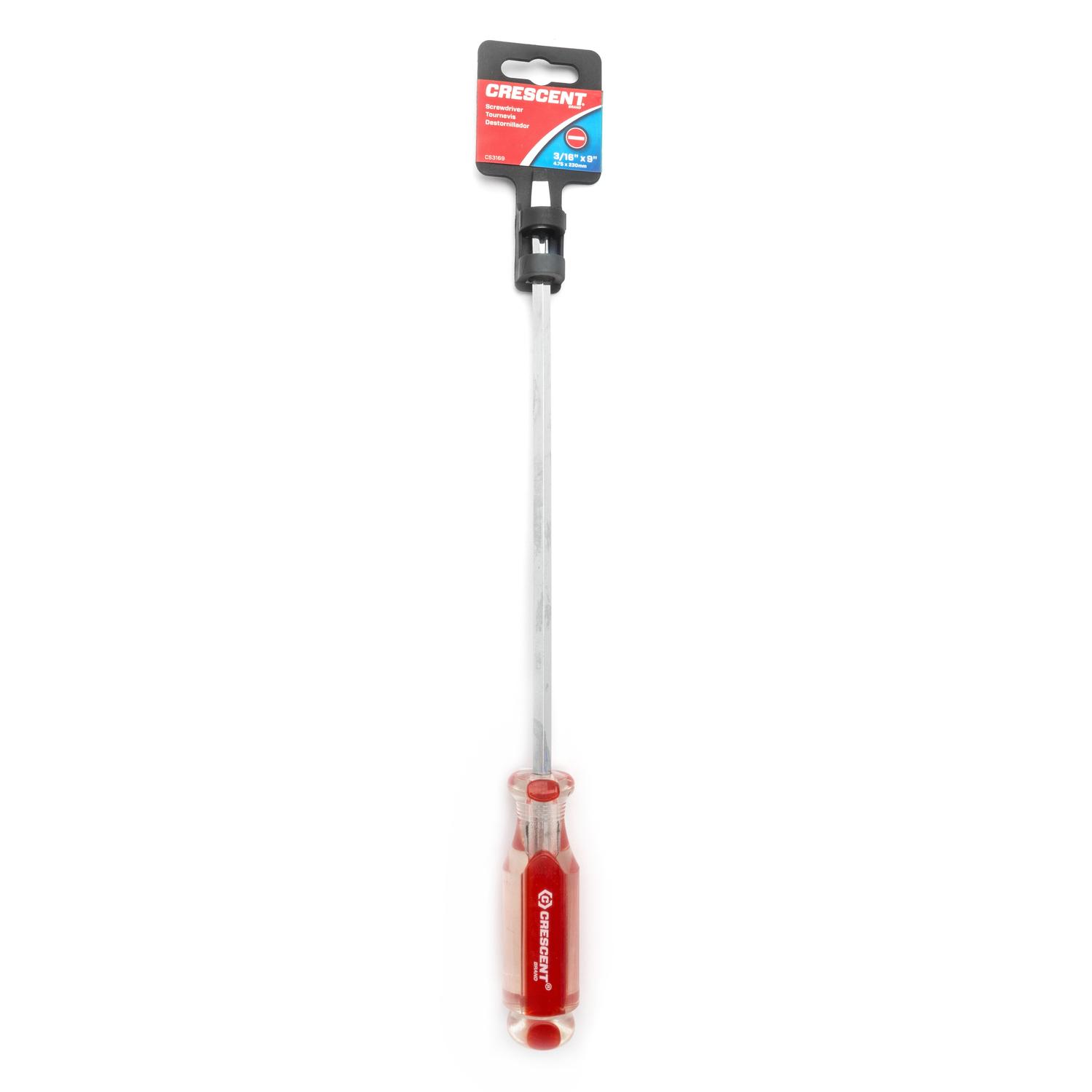 Crescent 3/16 in. X 9 in. L Slotted Screwdriver 1 pc