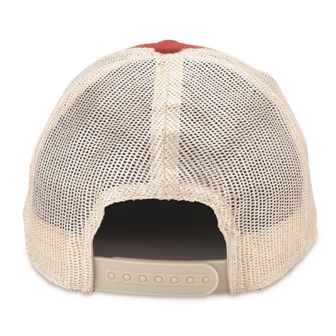 Ace Vintage Threads Headwear Logo Baseball Cap Stone/Red One Size