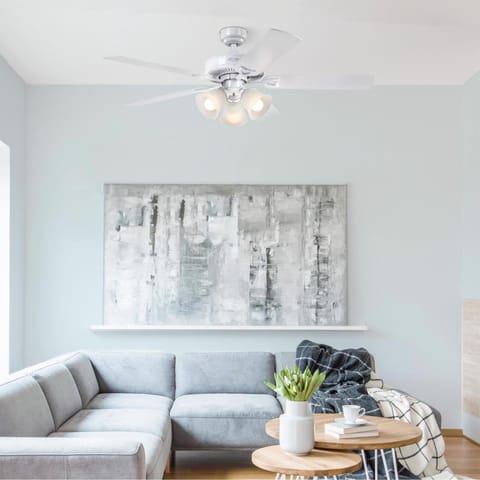 Westinghouse Vintage 52 in. White LED Indoor Ceiling Fan Mfr