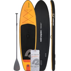 Retrospec Weekender 2 iSUP PVC Inflatable Orange Sunglow Paddleboard 10.6 ft. H X 32 in. W X 6 in. L