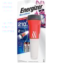 Energizer Weatheready 55 lm Black & Red LED Flashlight AA Battery