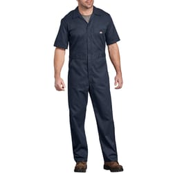 Dickies Men's Cotton/Polyester Coveralls Navy XL Short 1 pk