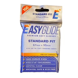 Shellz Easy Glide Trading Card Sleeve Clear 100 pc